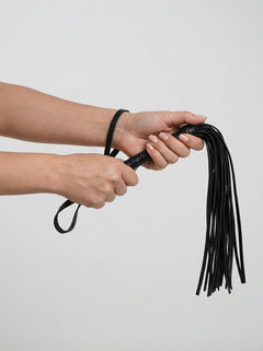 BOUND Leather Flogger Whip with Adjustable Intensity and Soft Leather Materials