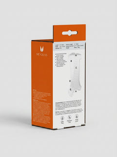 Transparent Ripple Dual End Stroker male masturbator by Me You Us with textured interior for enhanced sensation.