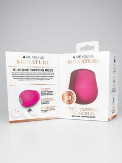 Me You Us Signature The Tapping Rosebud – Pink or Purple tapping rose toy designed for clitoral stimulation