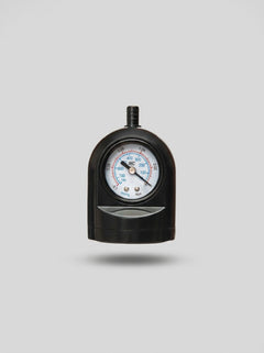 Me You Us Gauge Penis Pump – Suction Pump for Enhanced Size, Stamina, and Confidence, close-up of integrated pressure gauge for controlled suction