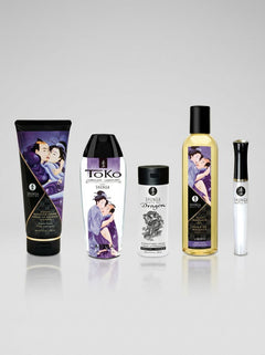 Shunga Luxury Gift Set Carnal Pleasures - 5 Full Size Products plus Necklace, five full-size sensual wellness products