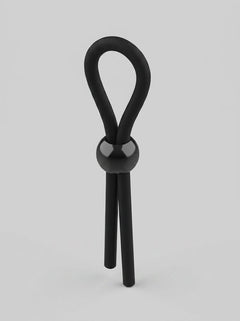 JoyRings silicone adjustable cock ring showcasing adjustable toggle-style feature for optimal comfort and performance.