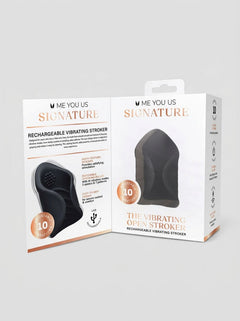 Me You Us Signature The Vibrating Open Stroker vibrating stroker with rechargeable vibration control