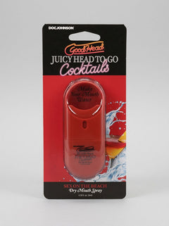 GoodHead Juicy Head Cocktails Dry Mouth Salivating Oral Spray Sex on the Beach To-Go product packaging front