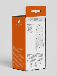 Indulge in luxury with the Me You Us Wave Sucker Stroker Male Masturbator, featuring a beautiful clear design that enhances the pleasure of this innovative sucker stroker.