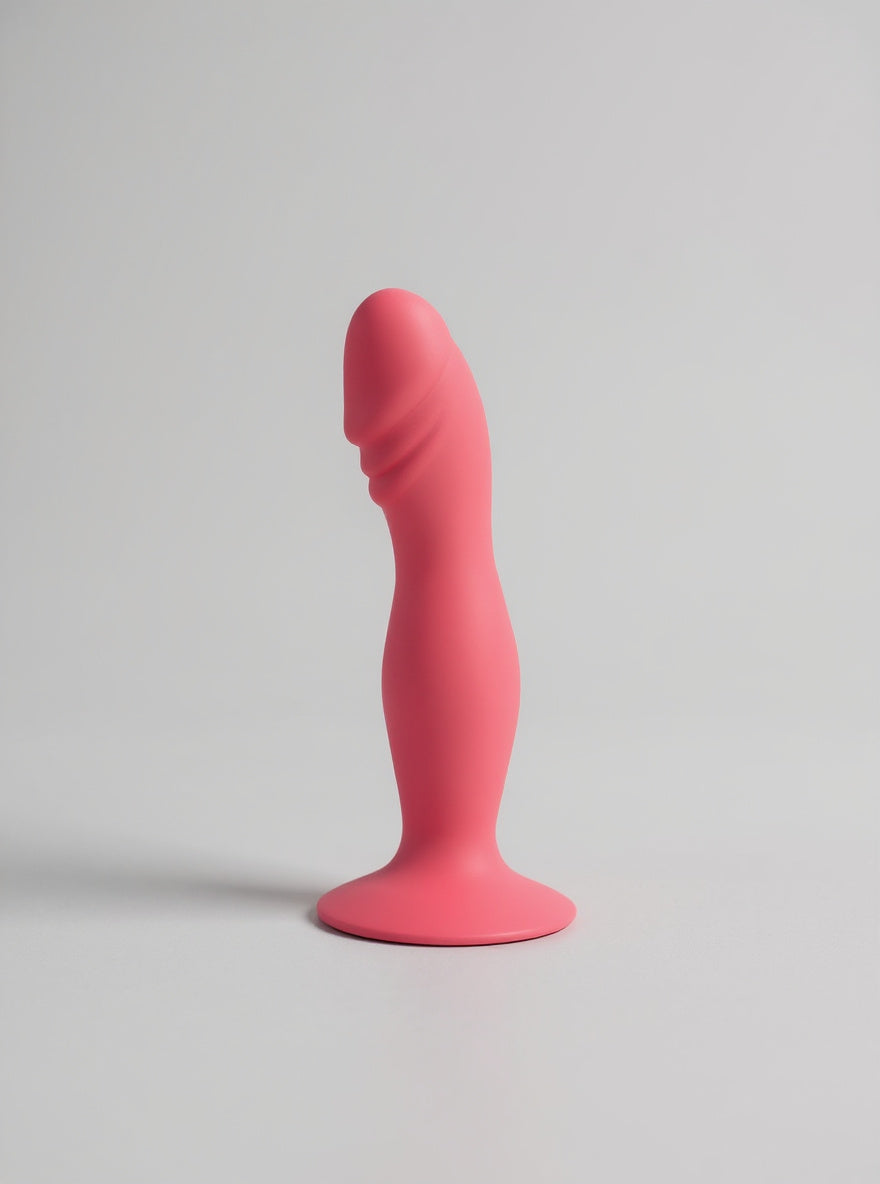 6 Inch Silicone Dildo with Suction Cup - Perfect for Pegging and G-Spot Stimulation