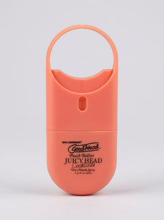 GoodHead Juicy Head Cocktails Dry Mouth Salivating Oral Spray Peach Bellini To-Go travel dispenser