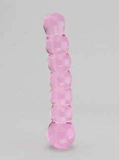 Elegant Spectrum Ribbed Glass Dildo showcasing luxurious ribbed design for heightened pleasure.