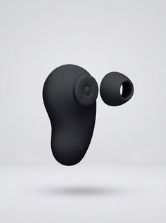 Me You Us Signature The Tapper Clitoral Pulsating Suction Vibrator displaying the targeted external stimulation tip