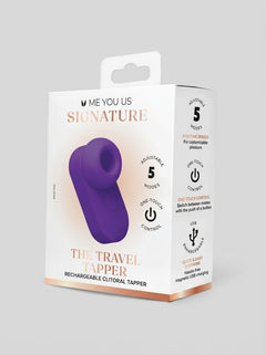 Me You Us Signature The Travel Tapper Pulsating Clitoral Suction Vibrator lightweight 92 g design, a discreet clitoral suction vibrator for travel
