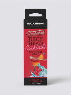 GoodHead Juicy Head Cocktails Dry Mouth Salivating Oral Spray Sex on the Beach 59ml product box front