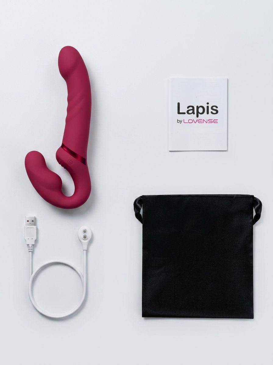 Lovense Lapis App Control Vibrating Strapless Strap On