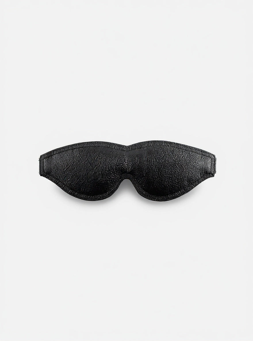 Large Padded Leather Blackout Blindfold