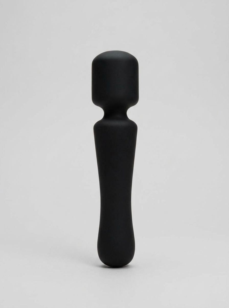 Me You Us Rechargeable Silicone Massage Wand Vibrator in pink, a sleek luxury wand vibrator with ergonomic design