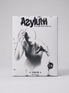 Stylish Asylum Second Skin Zip-Up White Full Length Body Suit Fantasy Costume, featuring a stunning white body suit costume perfect for anonymity and versatile styling.