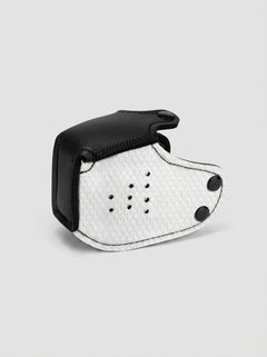 Prowler RED Puppy Muzzle displayed in elegant blue, combining aesthetics with functionality as a premium puppy muzzle for roleplay.