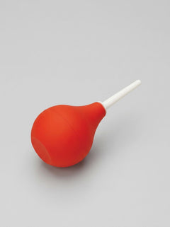 Prowler RED Bulb Douche - Compact PVC Bulb with ABS Nozzle, detachable nozzle and PVC bulb displayed together