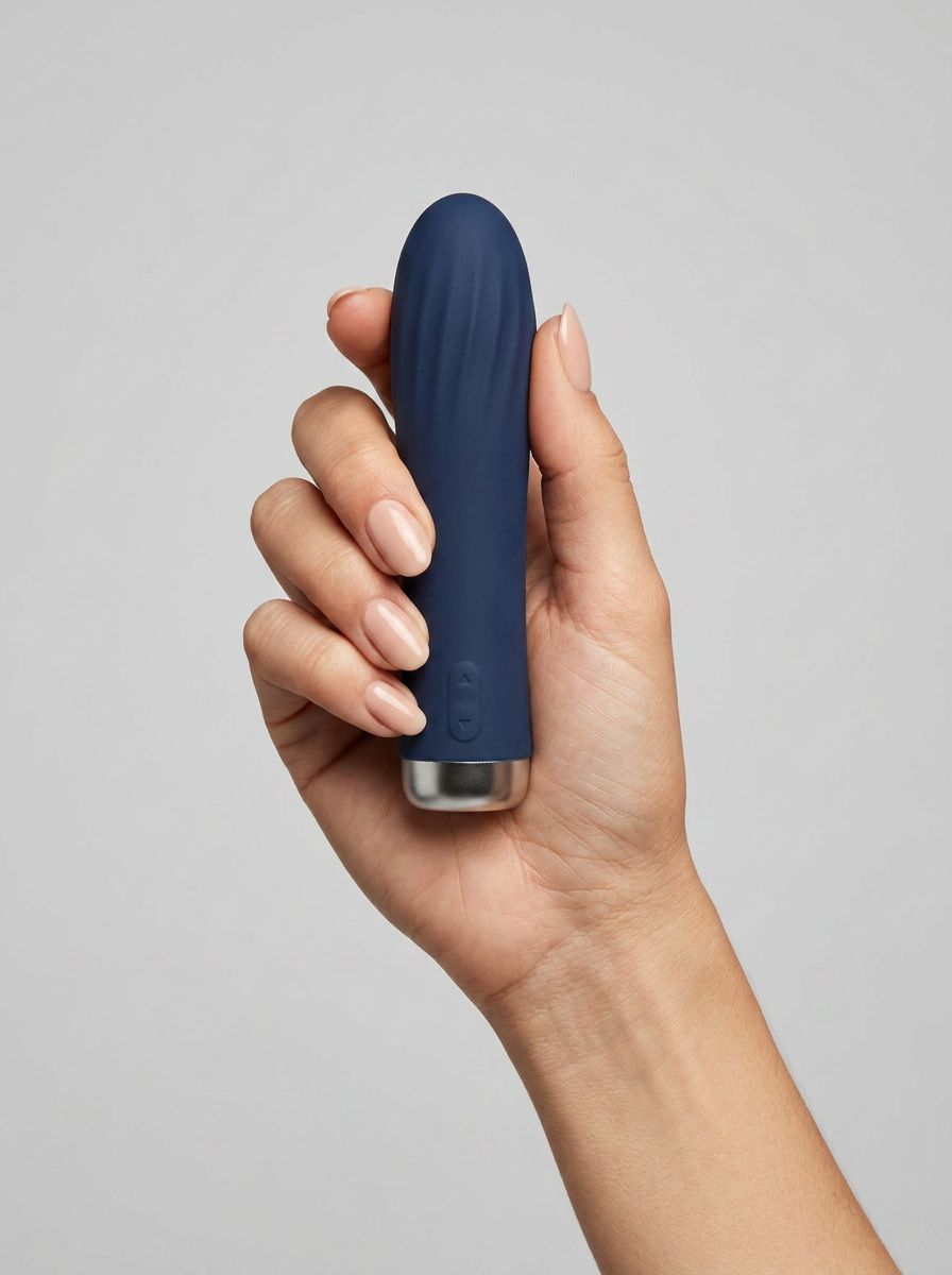 Nauti USB Rechargeable Waterproof Silicone Bullet Vibrator with 10 Functions, 5.5 Inches Long