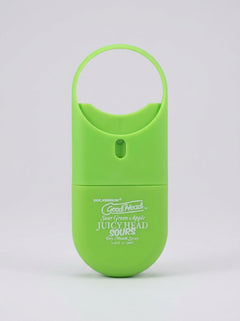 GoodHead Juicy Head Sours Dry Mouth Salivating Spray Sour Green Apple compact green to-go bottle