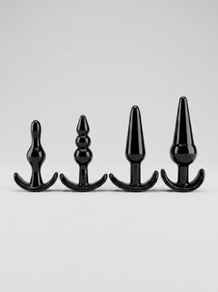 Loving Joy Butt Plug Beginner Training Kit - Black/Purple