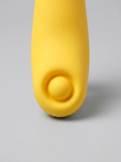 Showcase of the 2-in-1 Gradient Silicone Tapping Wand G-Spot Stimulator in use, demonstrating its dual functions for external and internal stimulation.