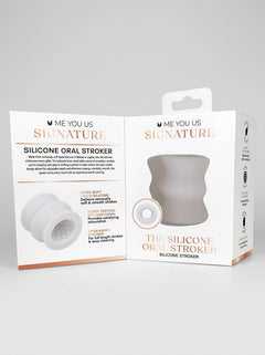 Me You Us Signature The Silicone Oral Dual Ended Stroker, reusable luxury dual ended stroker made from liquid silicone