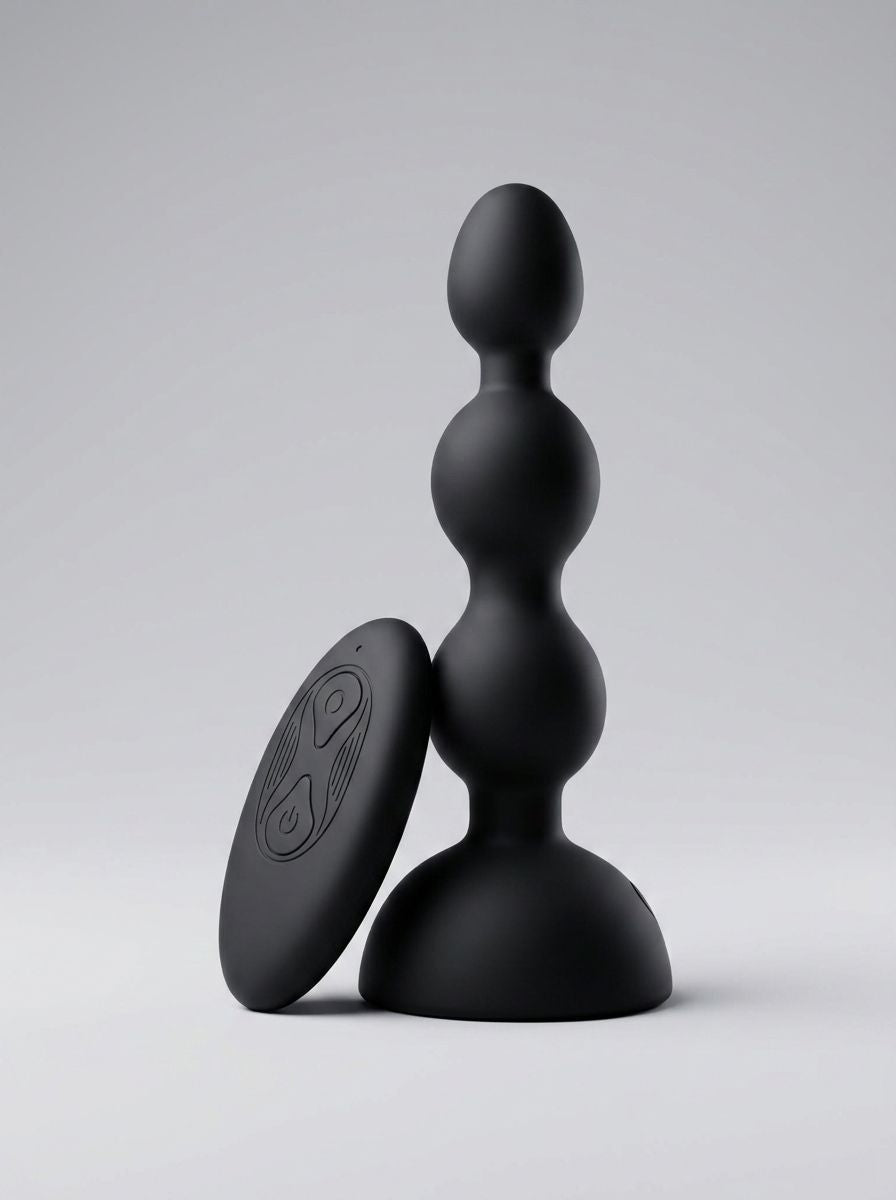 Toosh Remote Controlled Vibrating Anal Beads, luxurious silicone vibrating anal beads designed for ultimate pleasure, featuring a remote for customizable stimulation.