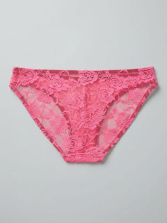 Male Power Wonder Bikini pink floral lace