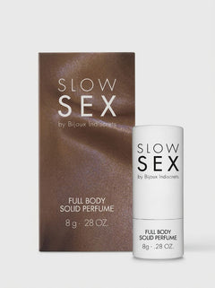 Slow Sex Full Body Massage Oil Scented Solid Perfume showcasing luxury skincare and sensual experience for intimate moments.