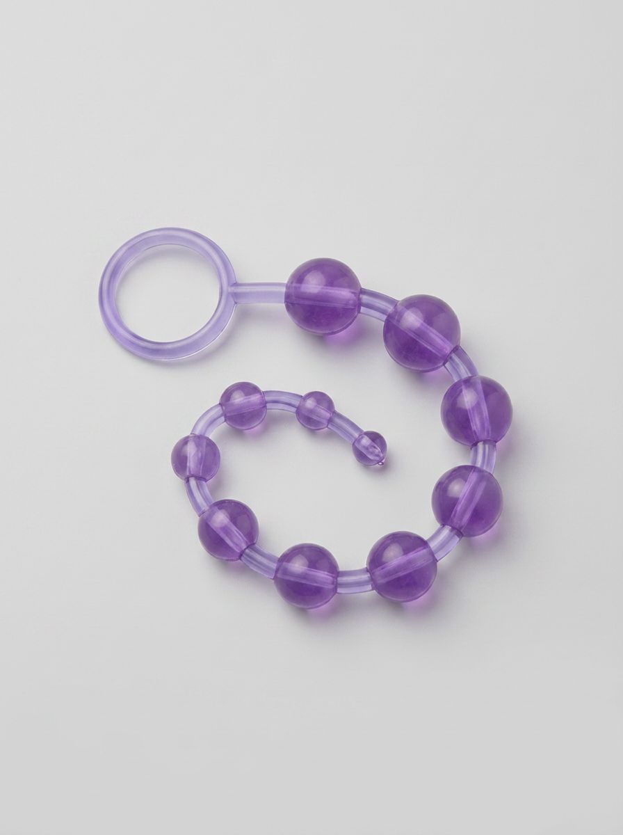 Violet Me You Us Dragonz Tail graduated flexible anal beads with textured design for comfortable use.