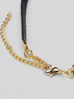 The Posh Pet Gold O-Ring Slim Beginners Bondage Choker displayed elegantly, demonstrating the perfect blend of comfort and style for beginner bondage experiences.
