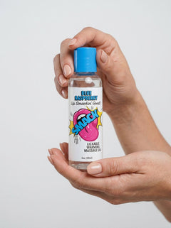 Smack Lickable Warming Massage Oil Blue Raspberry