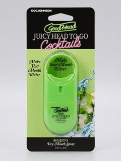 GoodHead Juicy Head Cocktails Dry Mouth Salivating Oral Spray Mojito To-Go product packaging front