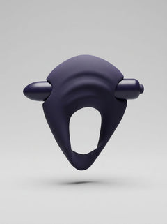 You Love Me Hold Me Vibrating Silicone Cock Ring Navy Blue
