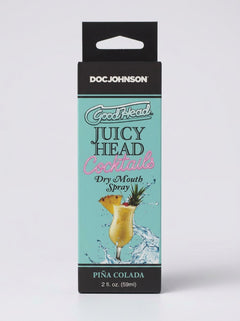 GoodHead Juicy Head Cocktails Dry Mouth Salivating Oral Spray Piña Colada 59ml product box front