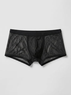 Male Power Micro Mini Pouch Short in Black or White Mesh