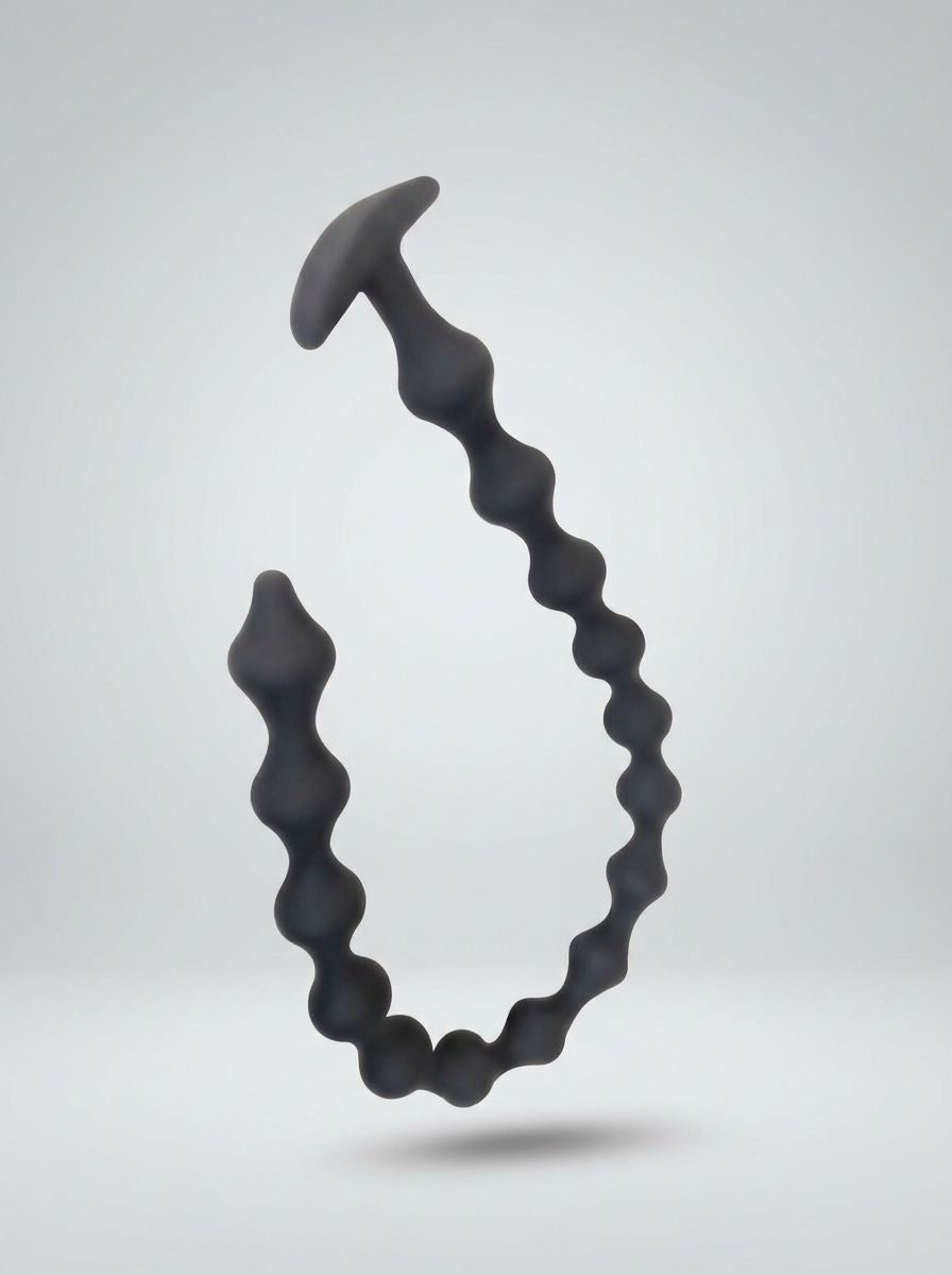 Large Beaded Chain Silicone Anal Beads - 58cm Soft Touch Flexibility by Brutus