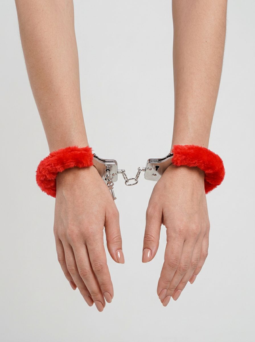 Luxury Heavy Duty Furry Handcuffs by Bound to Play showcasing a plush covering for ultimate comfort.