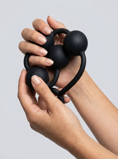 Variety of Large Silicone Anal Beads for Advanced Play in 3 Sizes by Scandals, designed for heightened pleasure during intimate moments.