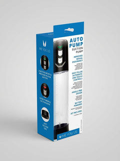 Me You Us Automatic Suction Penis Pump with One-Touch Controls & Measurement Gauge, premium automatic suction penis pump with battery-powered operation
