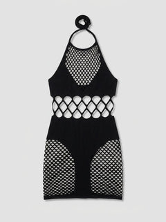 Glamorous Pink Lipstick Girl Gone Bad lingerie dress in black, tailored to flatter with its flexible fit and designed for making bold fashion statements.