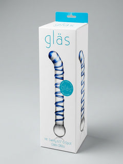 Glas 6.5 Inch Mr Swirly G Spot Glass Dildo - Aesthetic representation highlighting the fracture-resistant quality for lasting use.