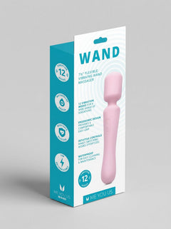 Me You Us Rechargeable Silicone Massage Wand Vibrator, a premium waterproof wand vibrator with lithium-ion battery