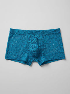 Male Power Mini Short - Available in Pink or Turquoise Lace, or Rainbow Stripe