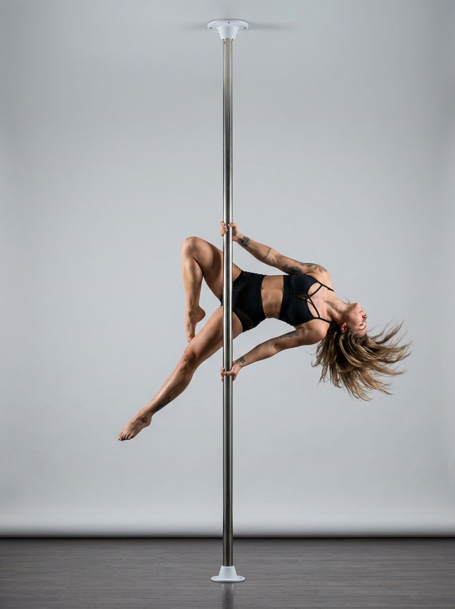 Adjustable Dance Pole for Ultimate Home Dance Studio Experience, showcasing its sleek design and sturdy build, perfect for enhancing your dance performances.