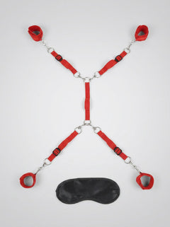 The complete 7PC Bed Spreader Set displayed on a plush bed, emphasizing its elegant use for enhanced intimacy.