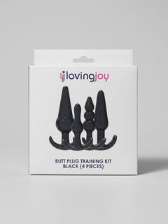 Loving Joy Butt Plug Beginner Training Kit - Black/Purple