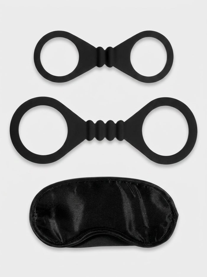 Bound To Please Blindfold, Wrist & Ankle Cuffs Set