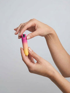 Gradient Silicone Rechargeable Bullet Clitoral Vibrator