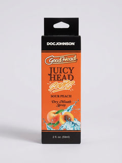 GoodHead Juicy Head Sours Dry Mouth Salivating Spray Sour Peach 59ml boxed bottle